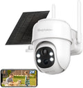 Septekon 360PTZ Wireless Solar Security Camera - 2K Outdoor