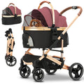 Pet Stroller 3 in 1 Folding Lightweight Dog Stroller with Detachable