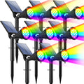 Solar Spot Lights Outdoor Color Changing 8 Pack - Multicolor Yard