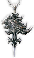 Stainless Steel Squall Gunblade Leonhart Griever Necklace Pendant