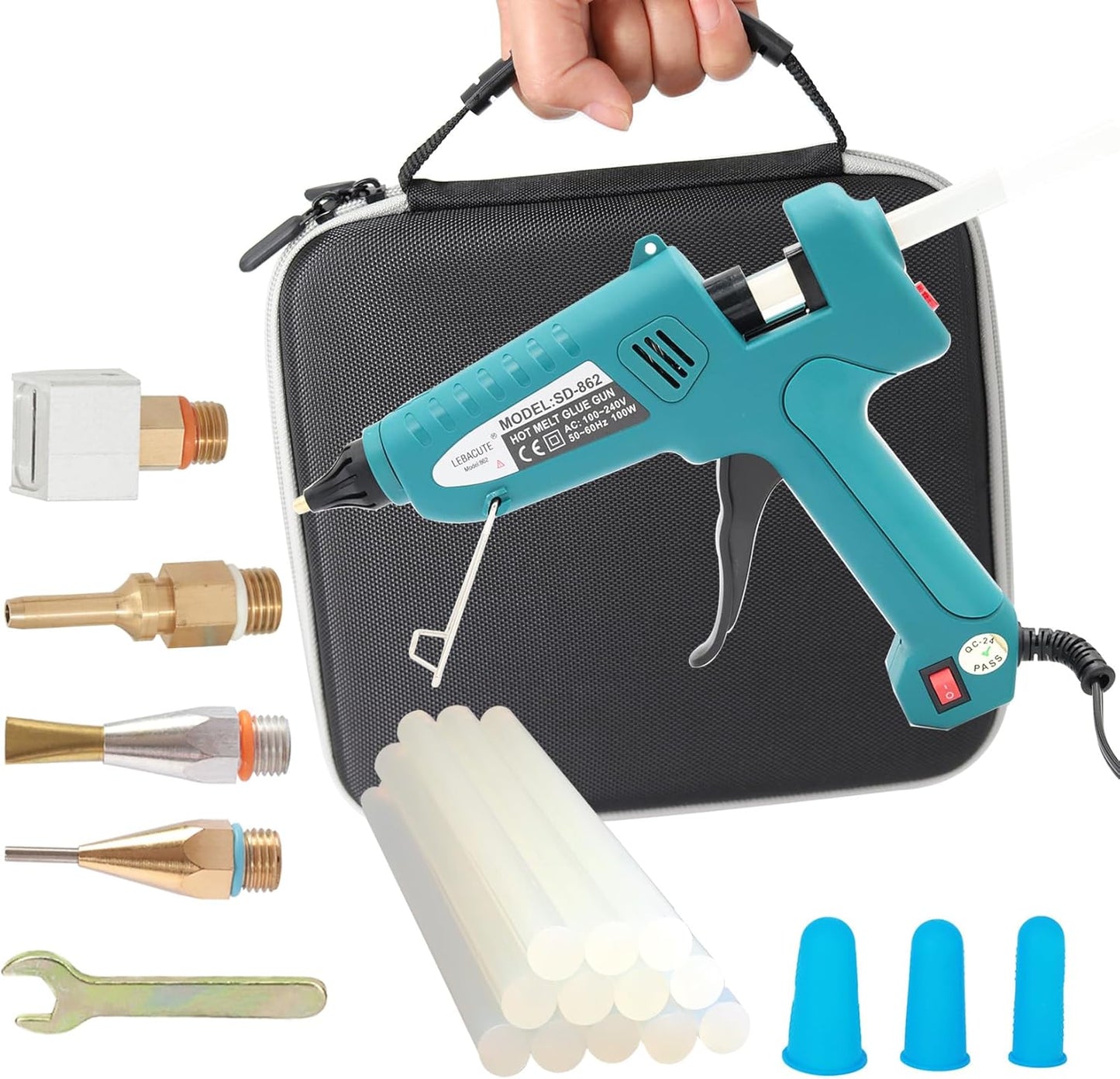Professional Hot Glue Gun Kit with Case for DIY Projects