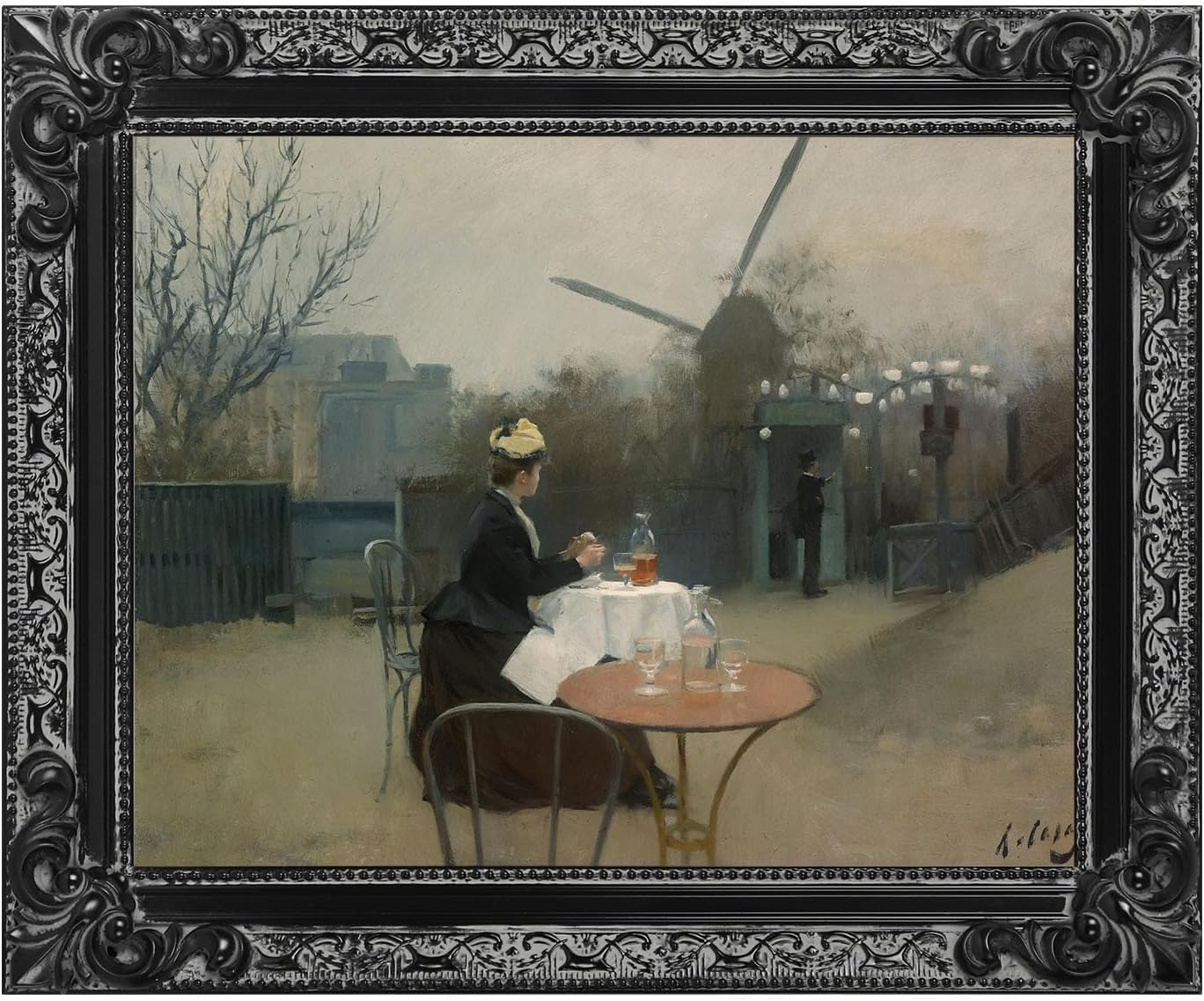 Solid Wood Canvas Frame for 16x20 Oil Paintings in Black