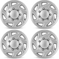 16 Inch Hubcaps for 1992-2014 Ford E Series Van - Silver 4-Pack