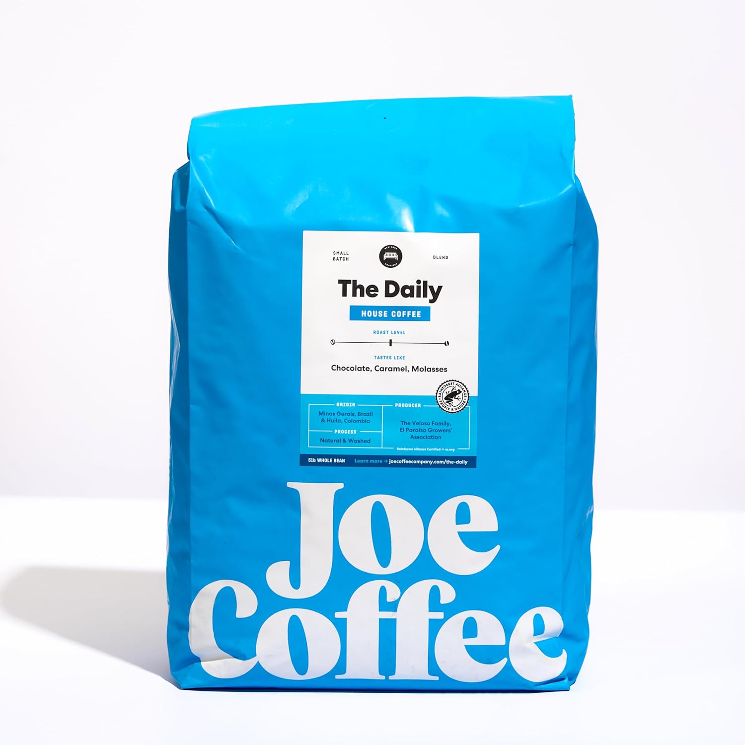 Daily Whole Bean Specialty Coffee from Joe Coffee Company, 5 lb