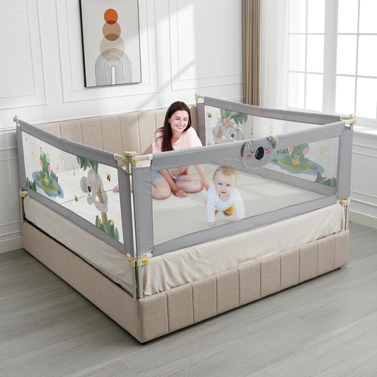 Adjustable Bed Rail for Toddlers - Safe and Foldable Design