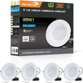 8 Inch Recessed LED Commercial Downlight - 3CCT, Wattage Adjustable
