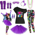 80s Outfit Women Costume Accessories Set - Complete Retro Party Kit 1