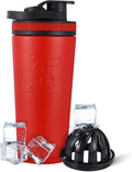 26oz Ice Shaker | Cold for 30+ Hours | Odor-Free | Red/Black