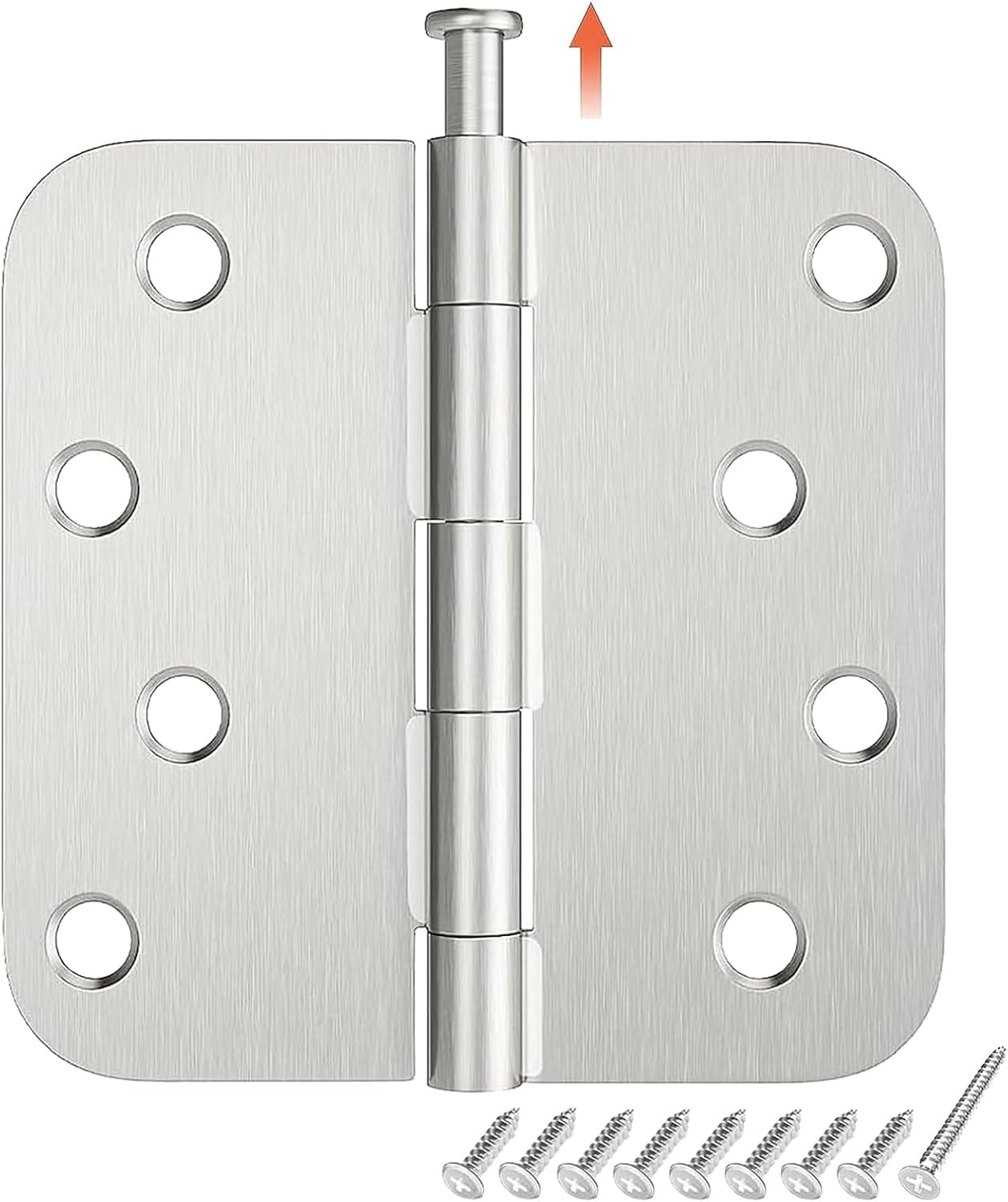 HOSOM 18 Pack Satin Nickel Door Hinges for Entryway & More