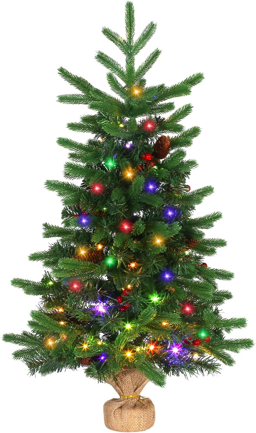 JOYHALO 3FT Pre-Lit Christmas Tree for Festive Holiday Decor