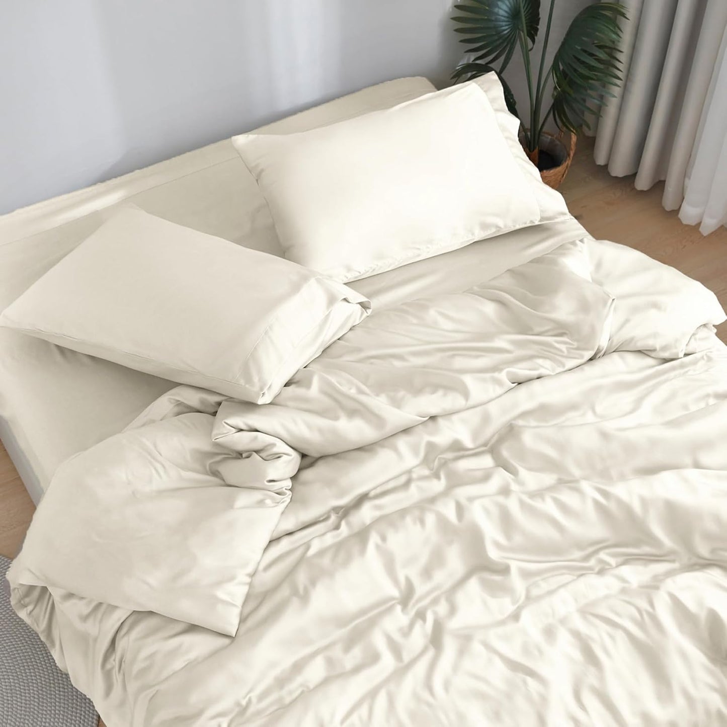 DOZ Bamboo Sheet Set - Buttery Soft, Cooling, Deep Pocket Sheets