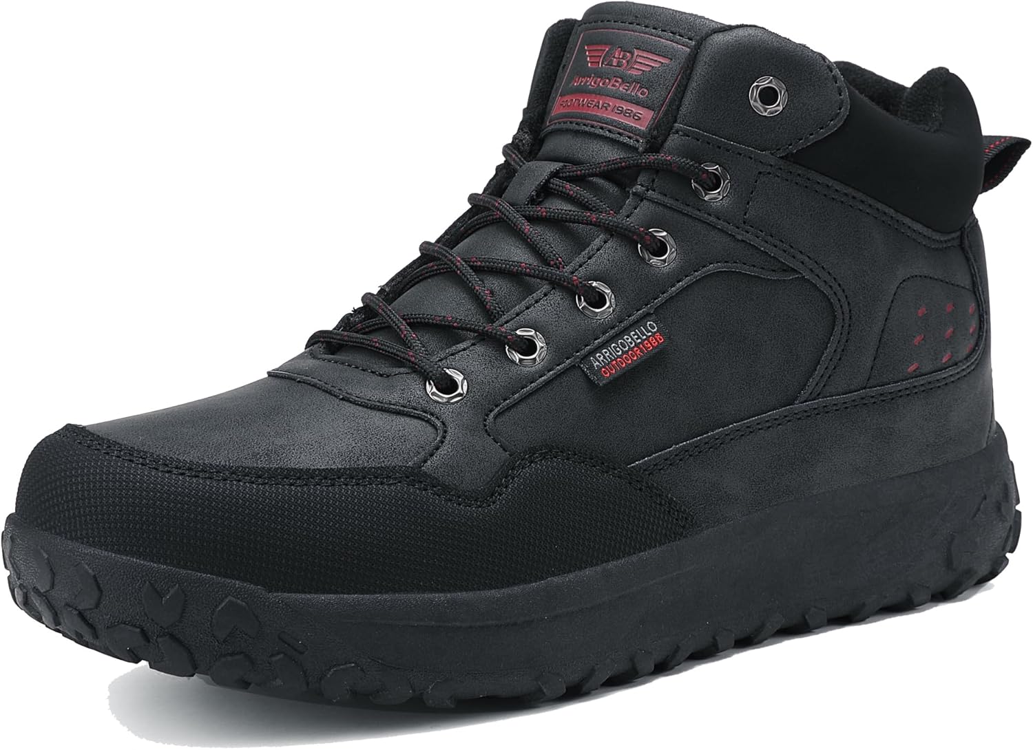 ARRIGO BELLO Mens Snow Boots for Winter Hiking and Trekking