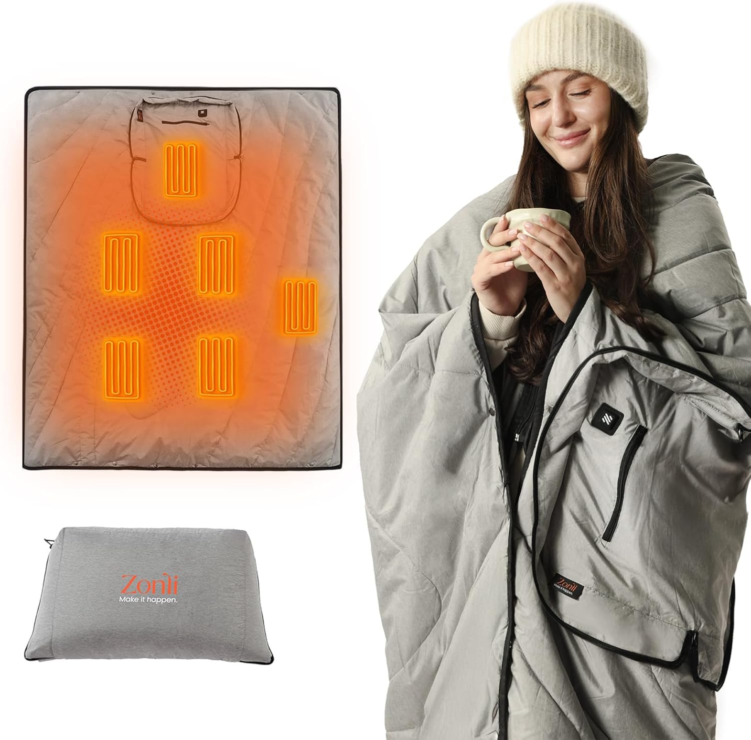 ZonLi Heated Blanket Battery Operated for Ultimate Warmth