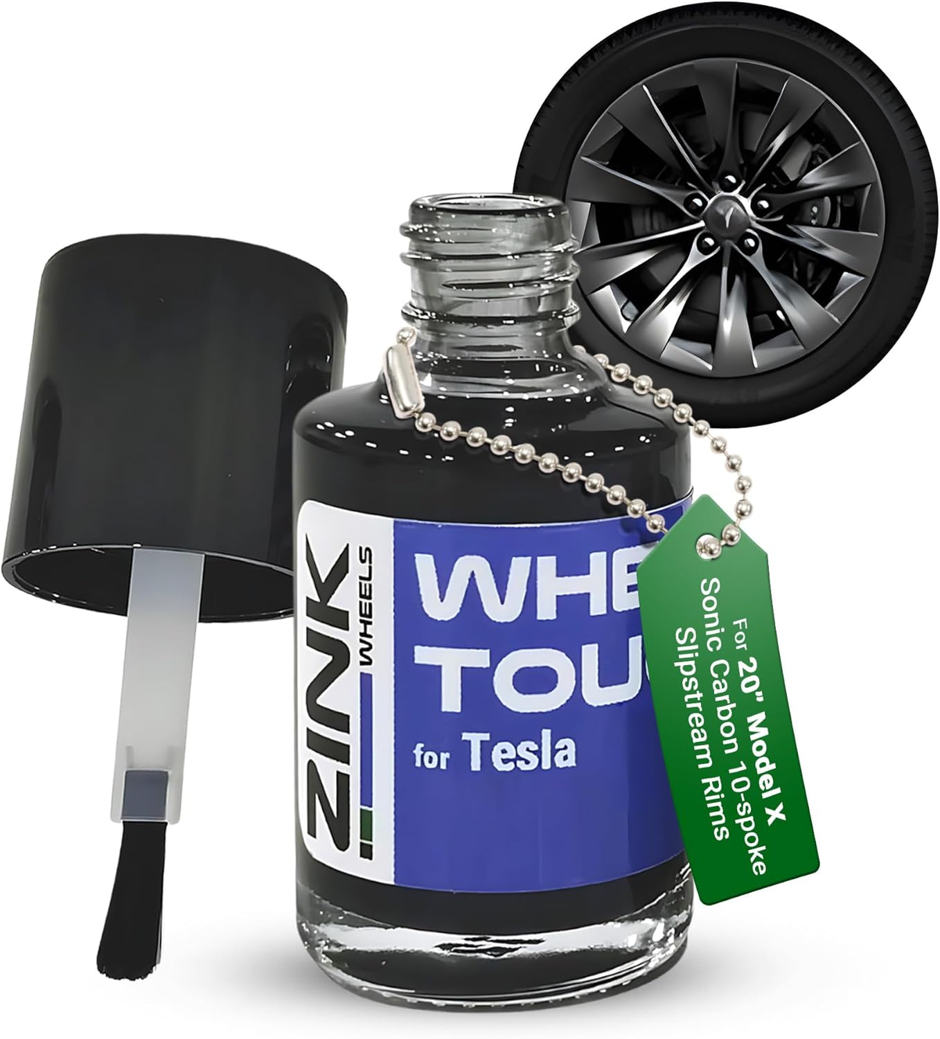 Premium Tesla Wheel Touch Up Paint for Model X Sonic Carbon Rims