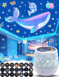 Kids Star Projector with 21 Films - 360 Rotation, Nursery Decor