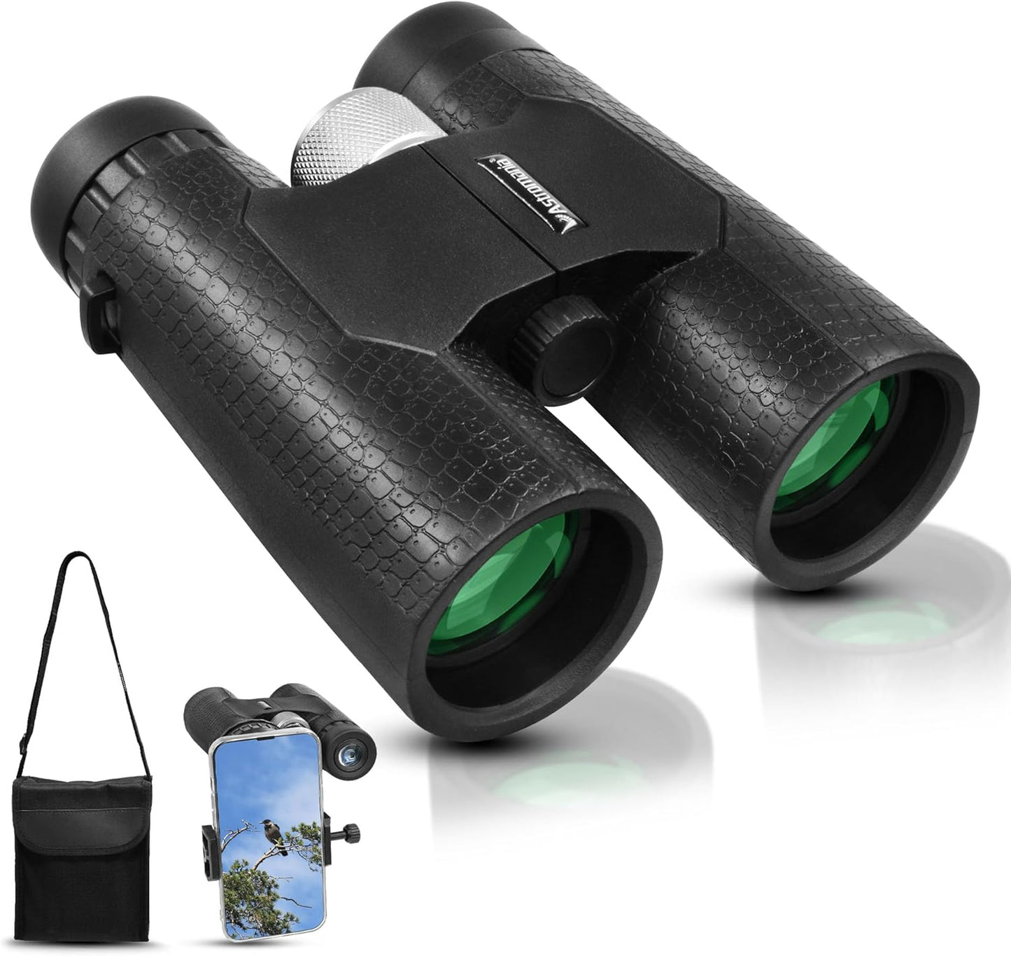 Astromania 10x42 Compact Binoculars for Bird Watching and Travel