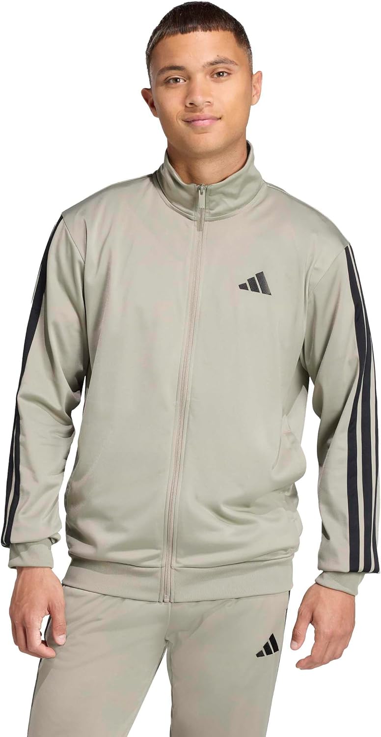adidas Men's 3-Stripes Tricot Track Top for Comfortable Style