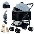3-in-1 Pet Dog Stroller with Removable Carrier - Fits Up to 55lbs