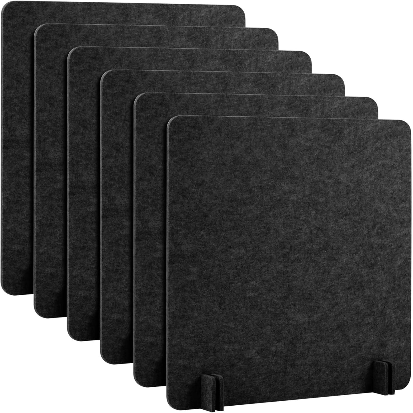 Kisston 6 Pack Acoustic Desk Divider for Office Privacy Panels