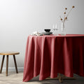 100% Pure Linen Round Tablecloth 70in Round - Machine Washable