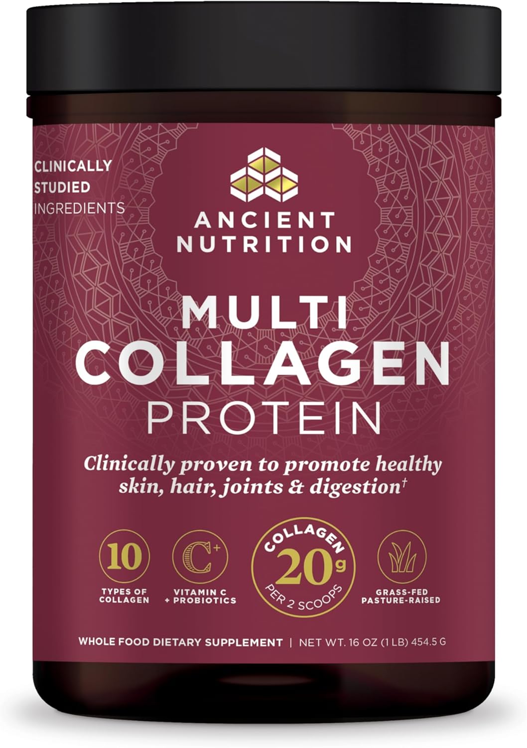 Ancient Nutrition Collagen Powder Protein with Probiotics
