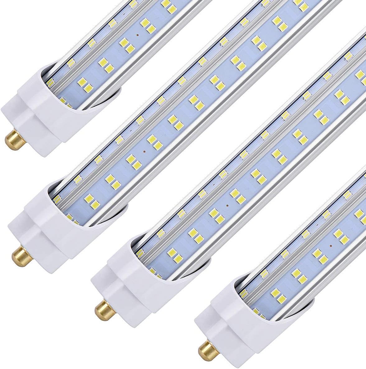 Super Bright 8 Foot LED Bulbs - 10-Pack of T8 T10 T12 Lights
