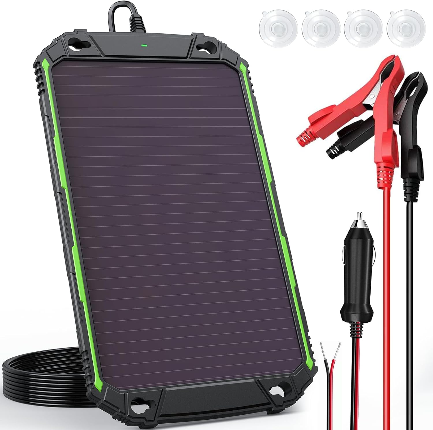 5W 12V Solar Battery Charger Maintainer with Smart MPPT Tech