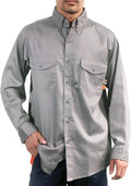 FR Shirts for Men 6.5oz Button Down Cotton - Flame Resistant Work