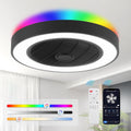 LEDIARY 20 in Low Profile LED Bladeless Ceiling Fan with Lights