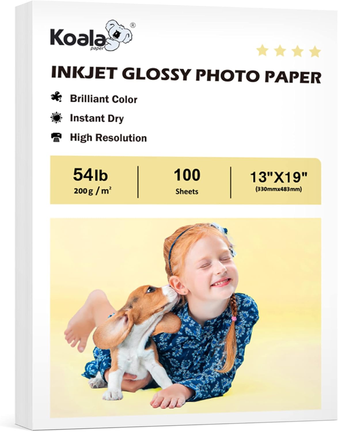 Koala Glossy Inkjet Photo Paper for Stunning Prints 13X19 in