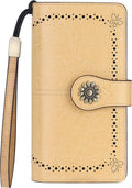 Lavemi Womens Large Capacity Genuine Leather RFID Blocking Wallet