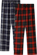 BAMBOO COOL Men's Plaid Pajama Bottoms - Soft Lounge Sleep Pants is