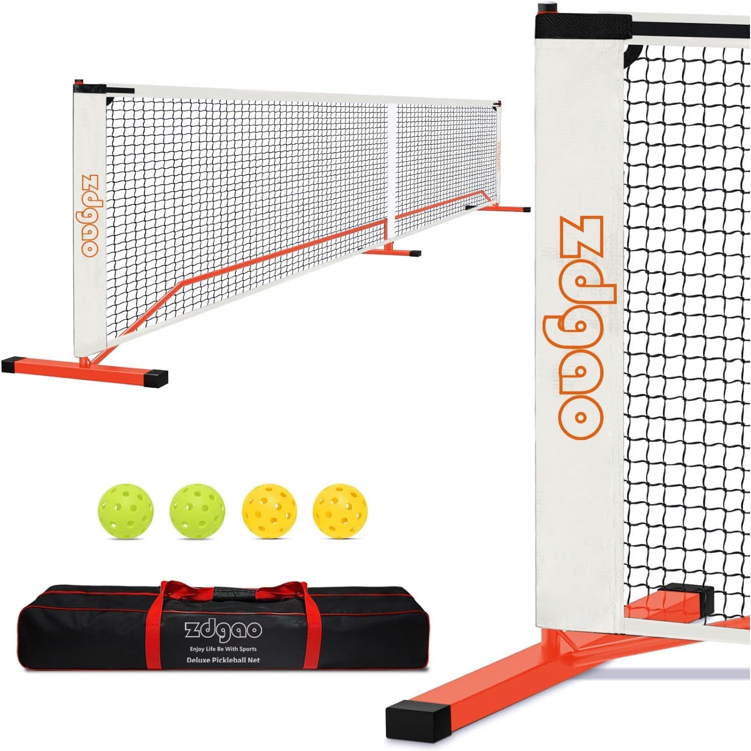 Regulation Size Pickleball Net for Driveway with Carry Bag