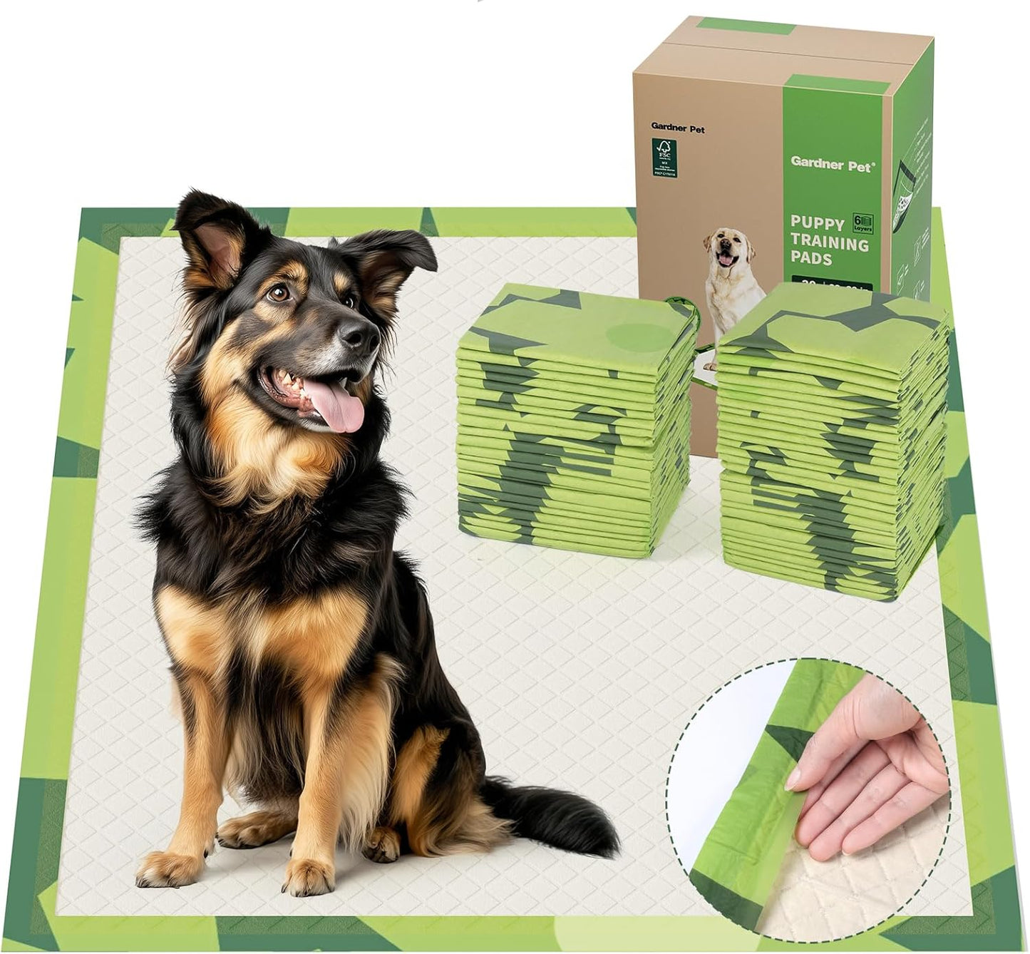 Gardner Pet Disposable Puppy Pads XL for Super Absorbent Training