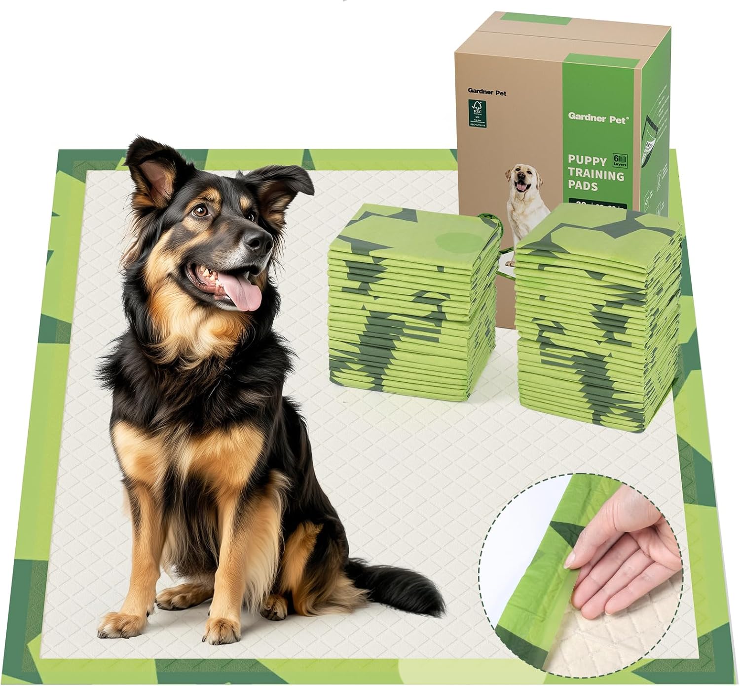 Gardner Pet Disposable Puppy Pads XL for Super Absorbent Training
