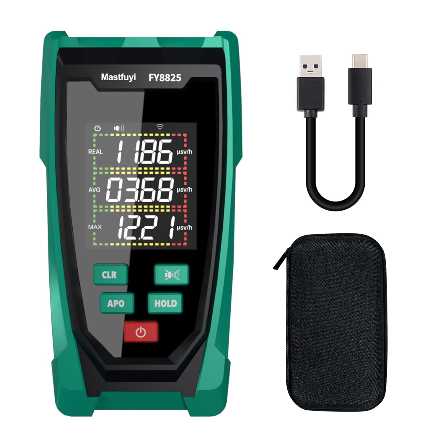 Nuclear Radiation Detector with Real Time Alarms and LCD Display