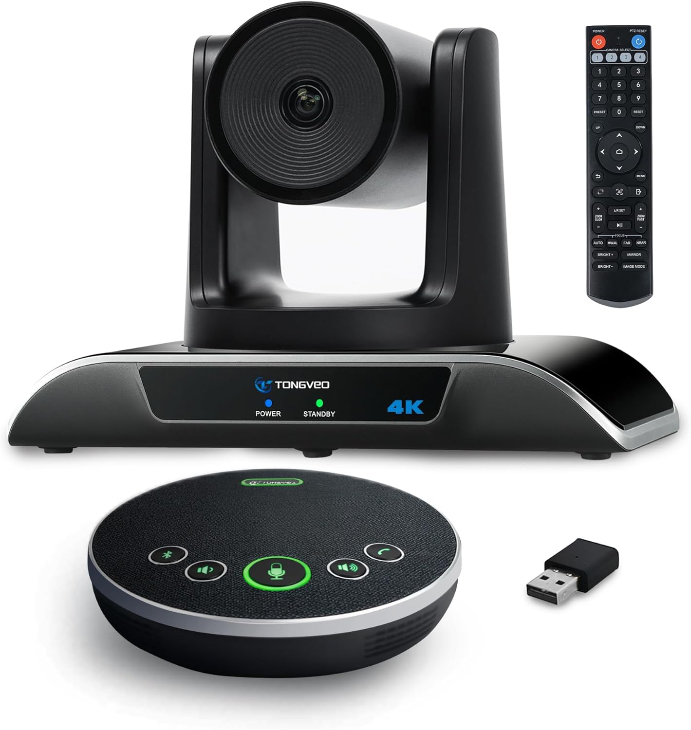 4K Conference Room Camera System with AI Auto-Tracking Features