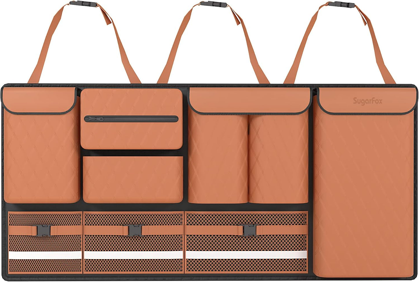Backseat Hanging Organizer with Large Storage Bags for Vehicles