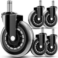 Silent Heavy-Duty Chair Casters - Universal Fit 3 Inch