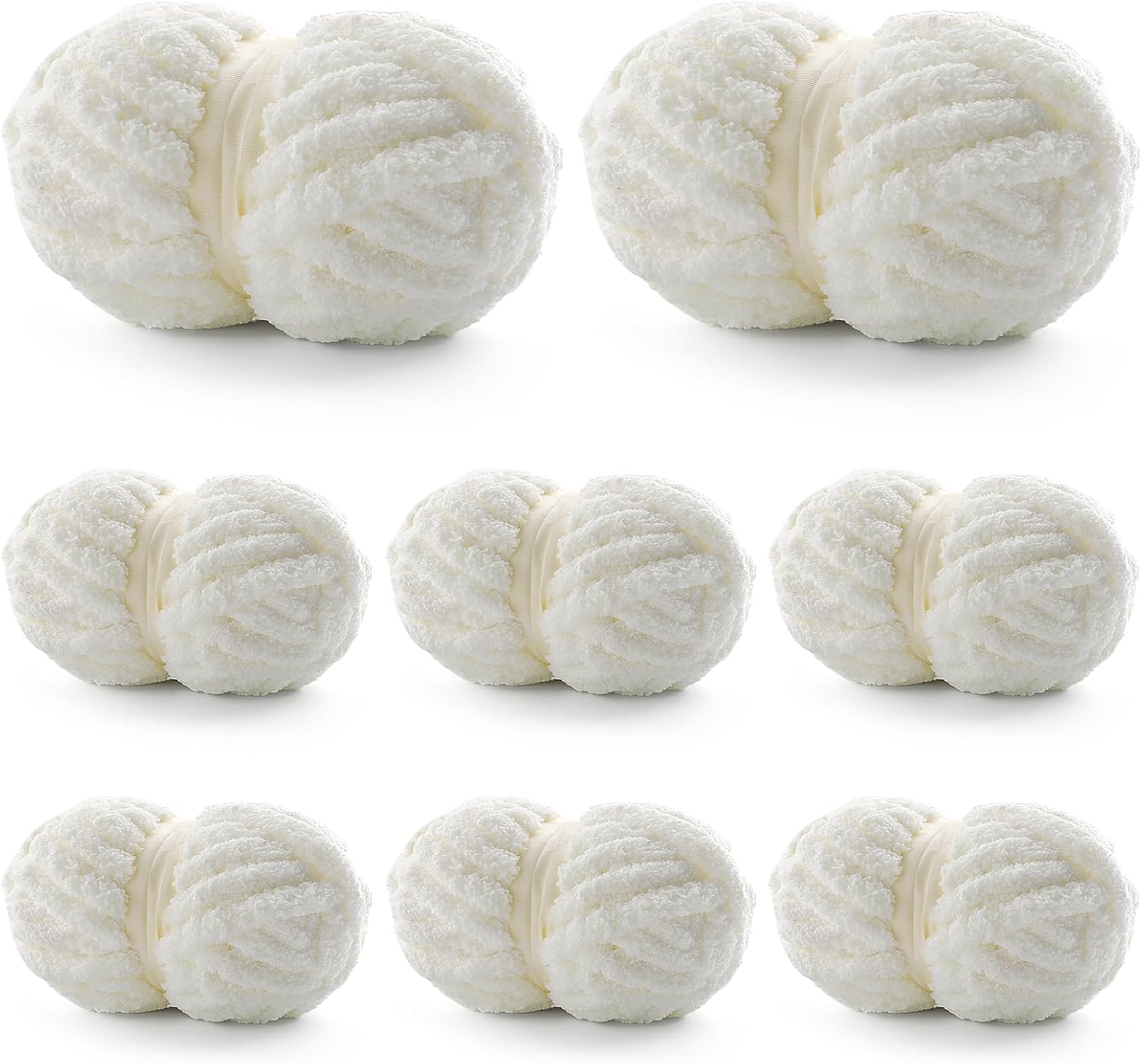 8 Pack Chunky Yarn for Hand Knitting - Soft and Fluffy Yarn