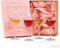 Vintage Art Deco Nick and Nora Cocktail Glasses - 5 oz Ribbed Coupe