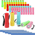 50 Pack 9-LED Mini Flashlight Bulk - Bright Compact Emergency Lights