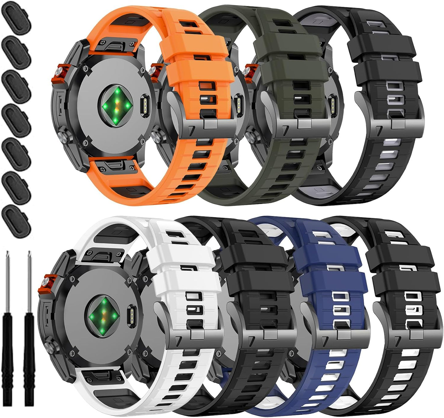 Soft Silicone Watch Band for Garmin Fenix & More