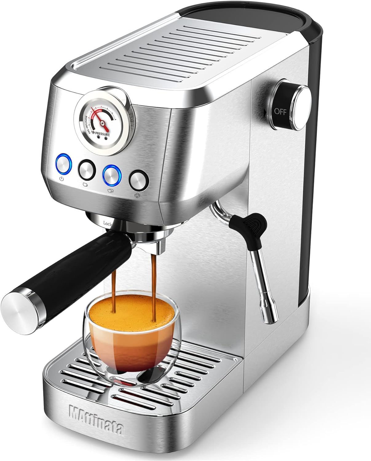 20 Bar Espresso Machine with Milk Frother for Perfect Cappuccinos - MAttinata