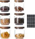 Glass Jars with Wood Lids 15 OZ Storage Canisters for Food