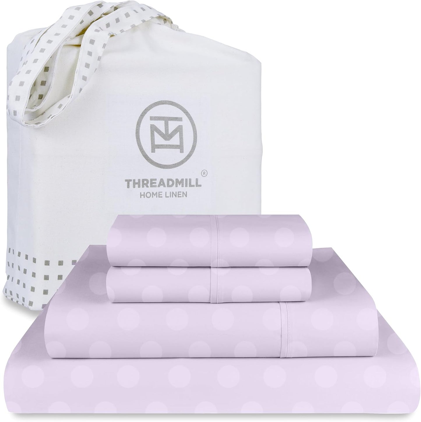 Threadmill Cotton Queen Sheet Set - Soft Sateen Weave Bedding