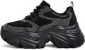 Chunky Platform Sneakers for Women - Comfortable White Leather Dad