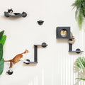 FUKUMARU Cat Wall Shelves 5-Piece Set - Space-Saving Climber