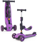 GLAMUP Kids Scooter 2-in-1 Folding Kick Scooter - Grows with Kids
