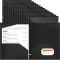 2 Pocket Plastic Folders with Clear Front Pocket 60 Pack - Durable